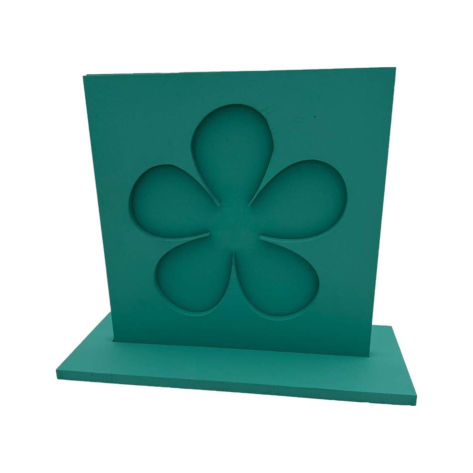 Floare pe talpa 25-10-18 verde inchis Floare mica pe talpa - imagine 1