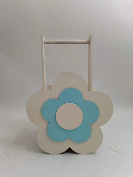 Floare pe cub cu bara , 3D,mare